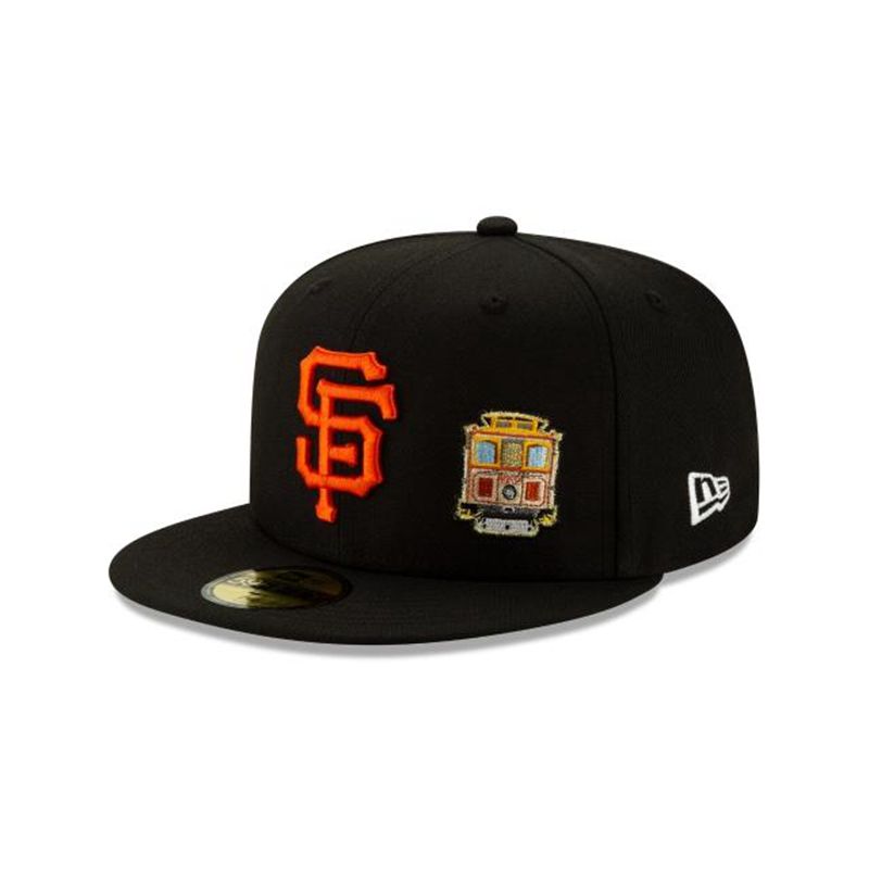 MLB San Francisco Giants Team Describe 59Fifty Fitted (MBD5810) - Black New Era Caps